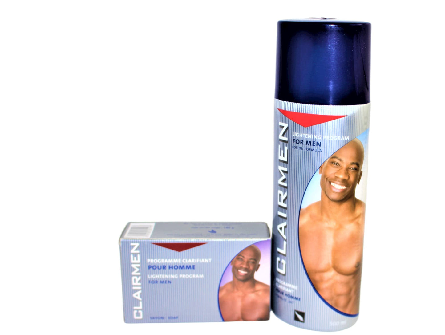 CLAIRMEN lightening Lotion 500ml and Soap 180g with 4 Exfoliating, cleansing Pads