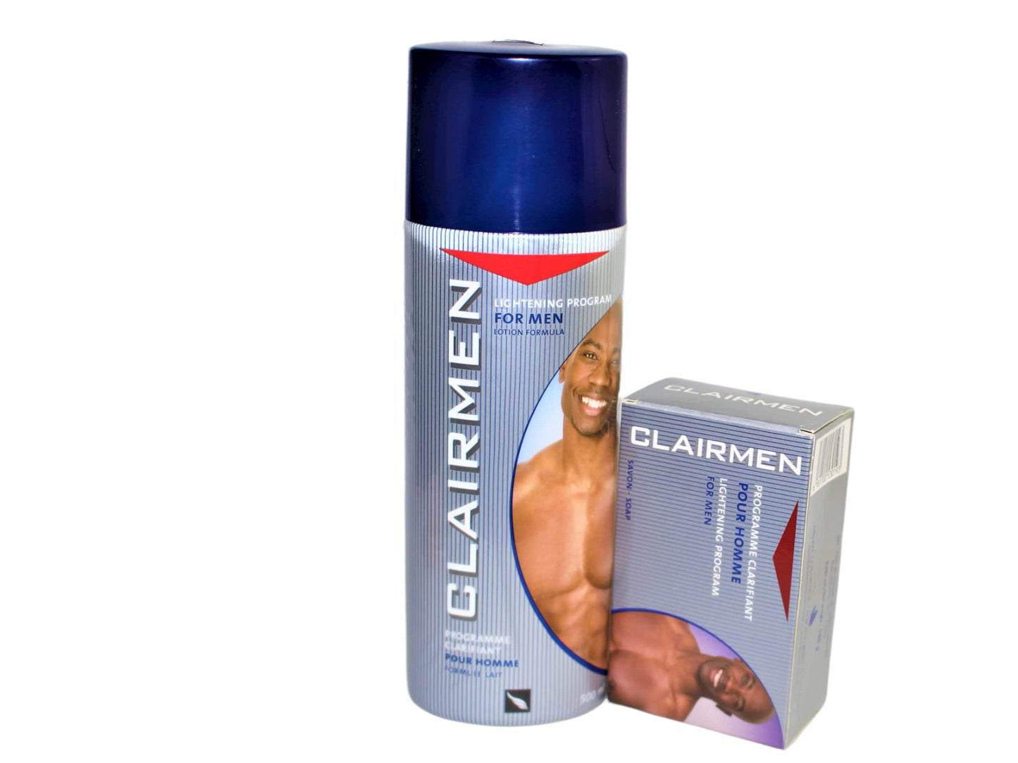 CLAIRMEN lightening Lotion 500ml and Soap 180g with 4 Exfoliating, cleansing Pads